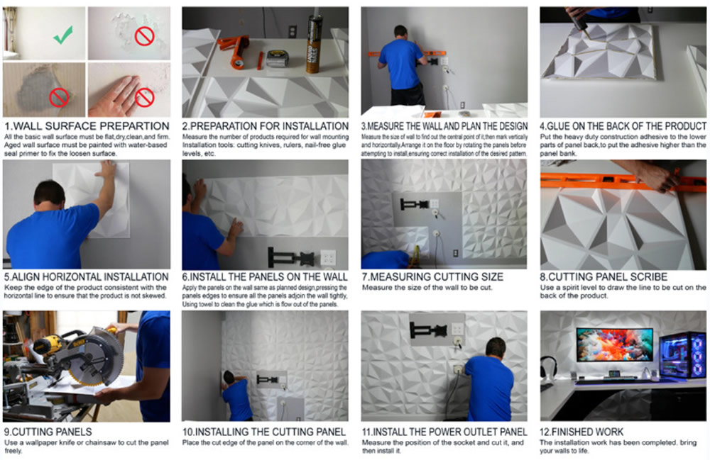 3D Wall Panel Installation Video Tutorial
